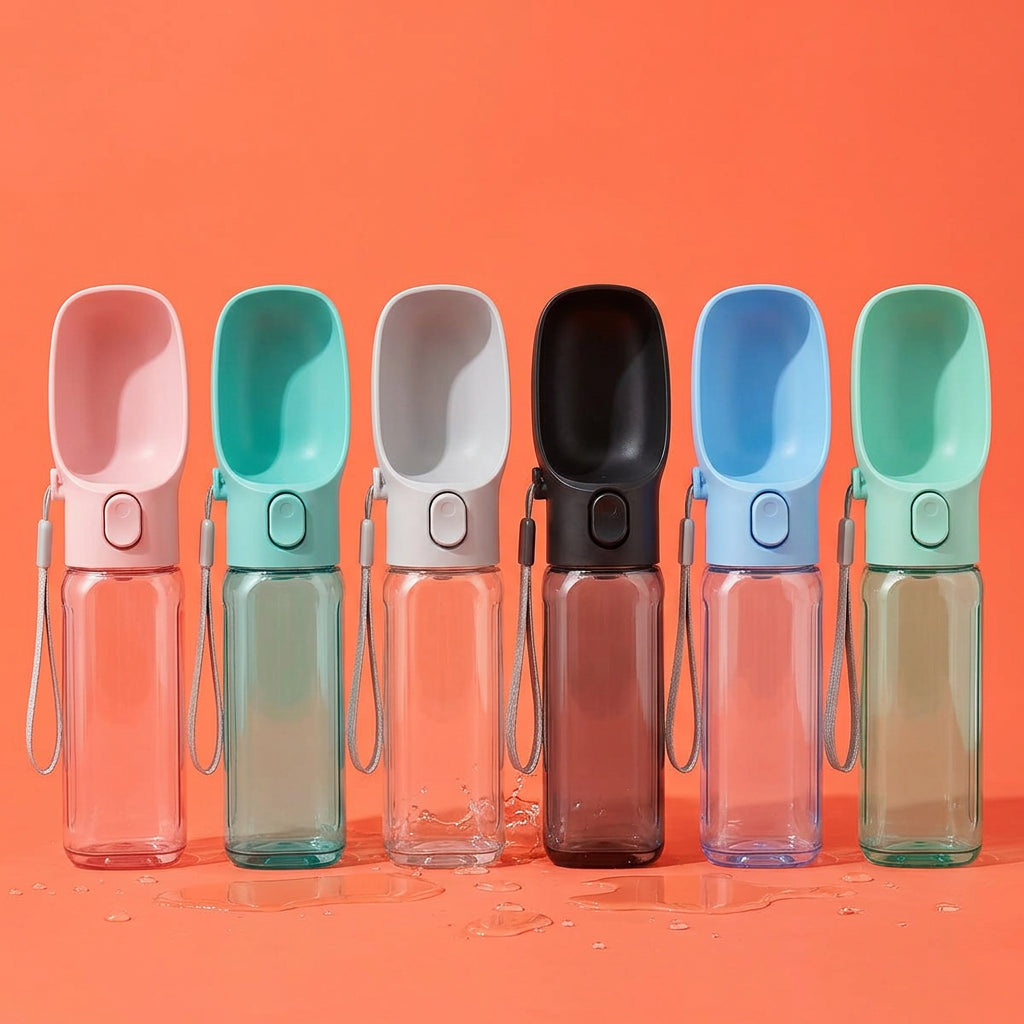 Water bottles in every colour